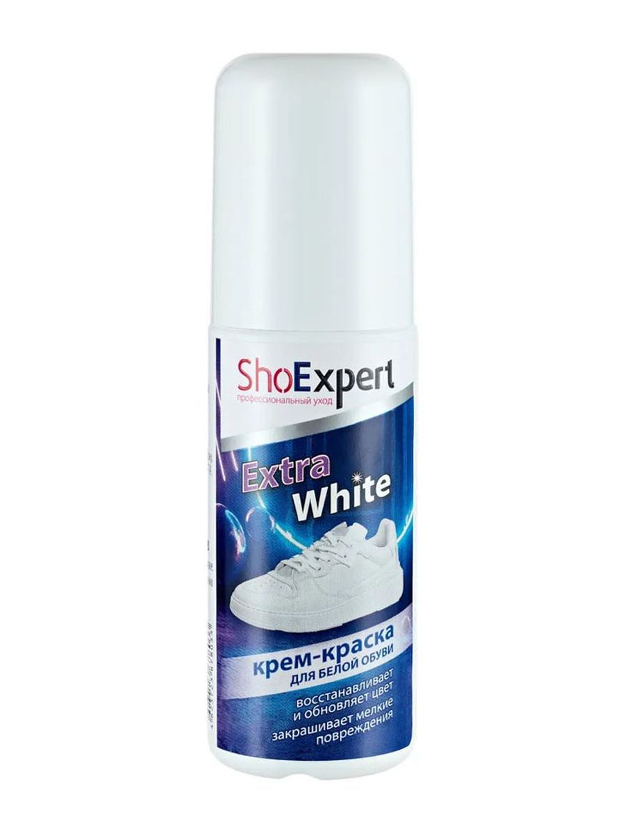 Фото ShoExpert Крем-краска для обуви 100мл белый Extra White (12) купить на lauf.shoes